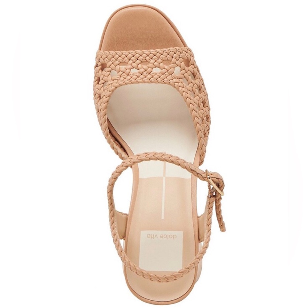 Dolce Vita Peyten Woven Stella Platform Sandal Cafe Size-10 NIB - Picture 6 of 10